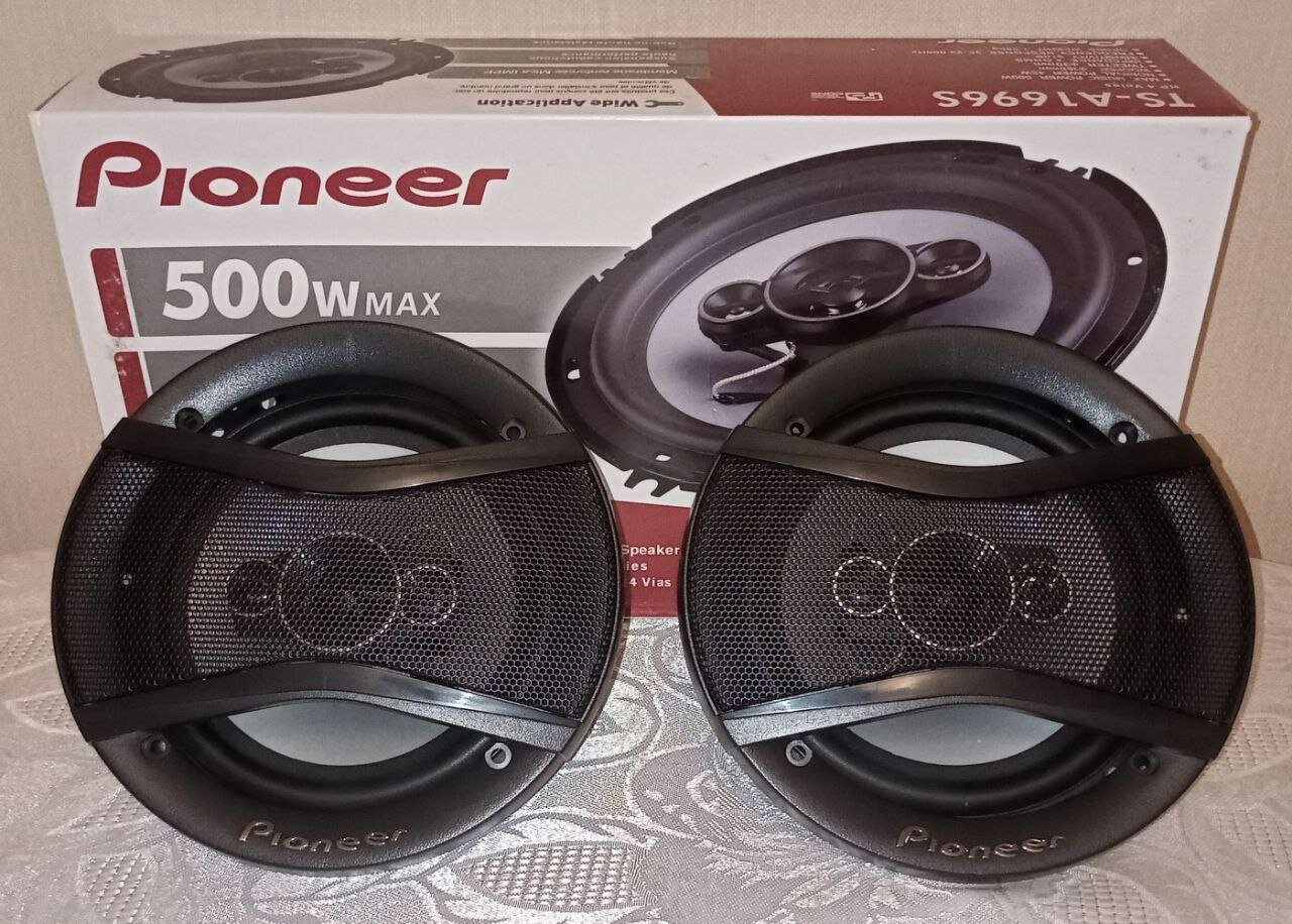 Автомобильные динамики Pioneer TS-A1696S - 500Вт,(16см) 6 дюймов, комплект 2 штуки — фото 1