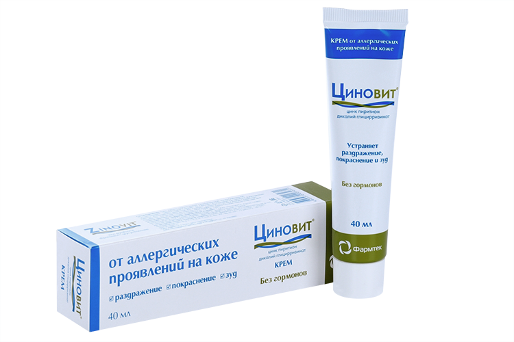 Крем Циновит от аллергии и раздражения туба 40 мл — фото 1