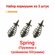 Набор из 3 Кормушек Orange Spring(пружина с тройником), 50 гр, (в...