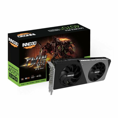 Видеокарта INNO3D RTX 4070 Ti Super Twin X2RTX4070Ti Super HDMI DP3 12G D6X N407TS2-166X-186156N 166809₽