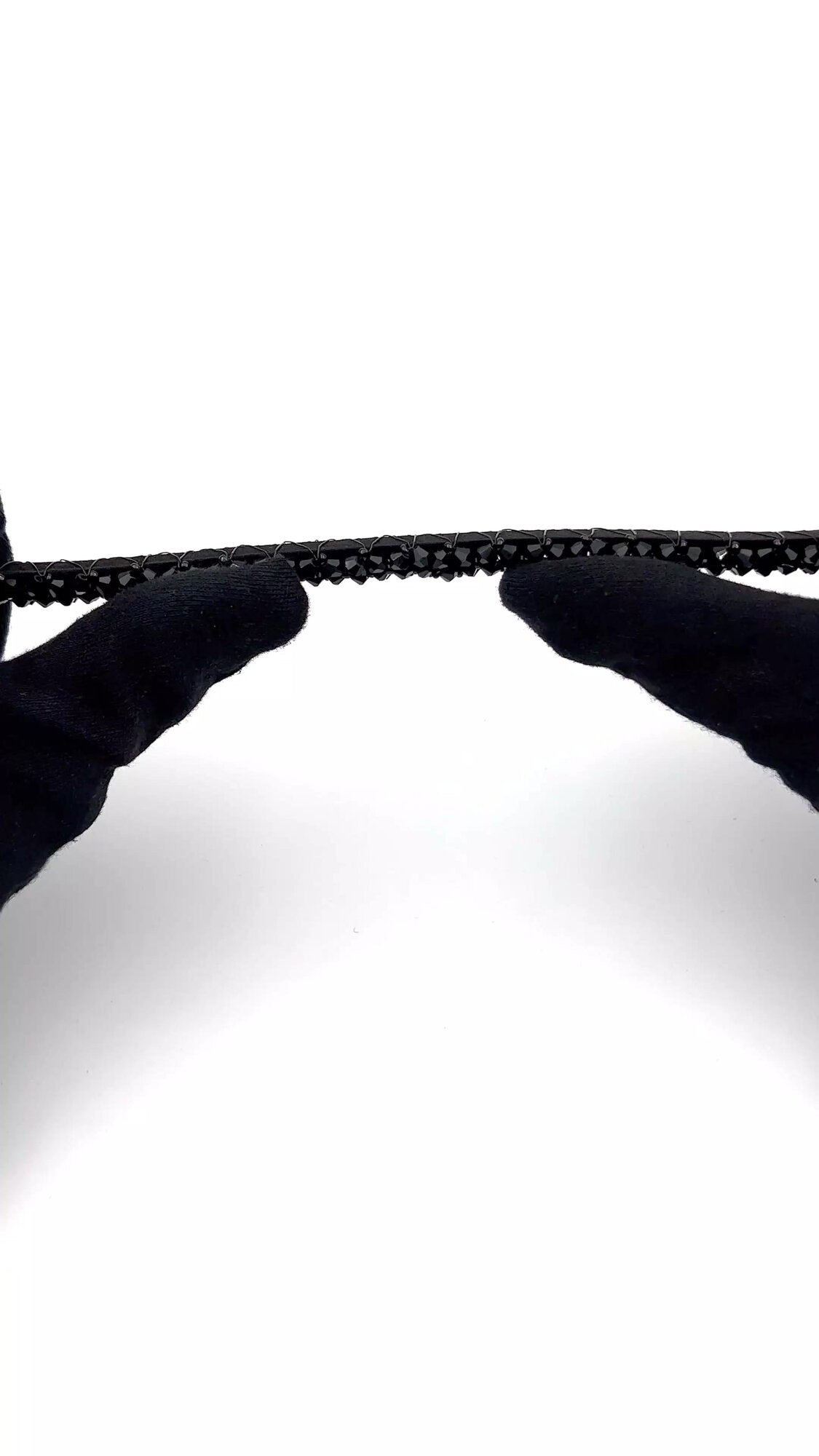 Ободок для волос с бисером — фото 1