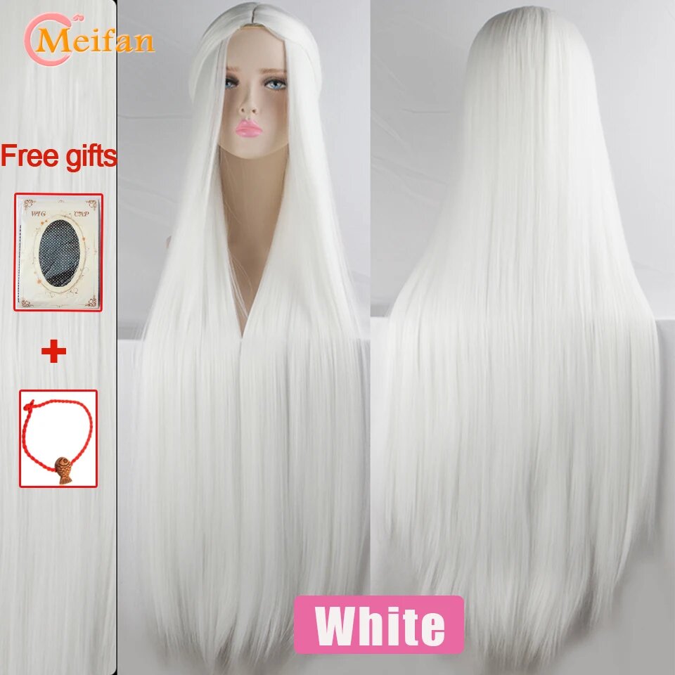 MEIFAN Синтетический парик для косплея, блондинка, 100 см