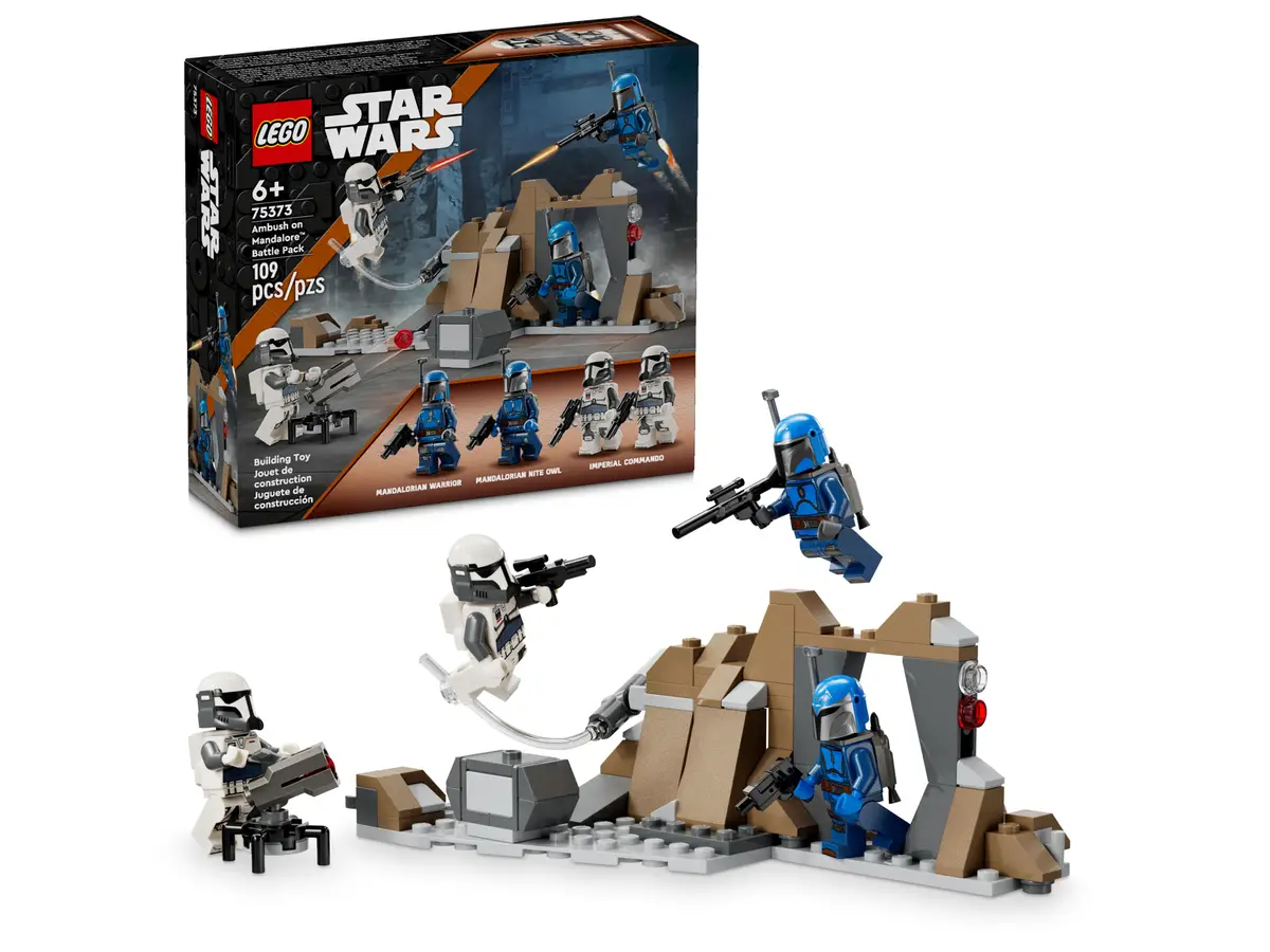 Конструктор Lego Star Wars 75373 Боевой набор: Засада на Мандалоре .