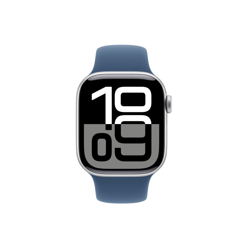 Умные часы Apple Watch Series 10 42 мм Aluminium Case GPS Silver, Denim ...
