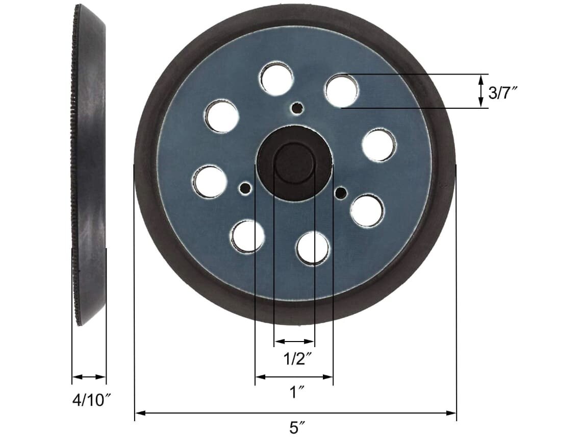 Подошва шлифовальная, для эксцентриковой шлифовальной машины, 125мм — фото 1