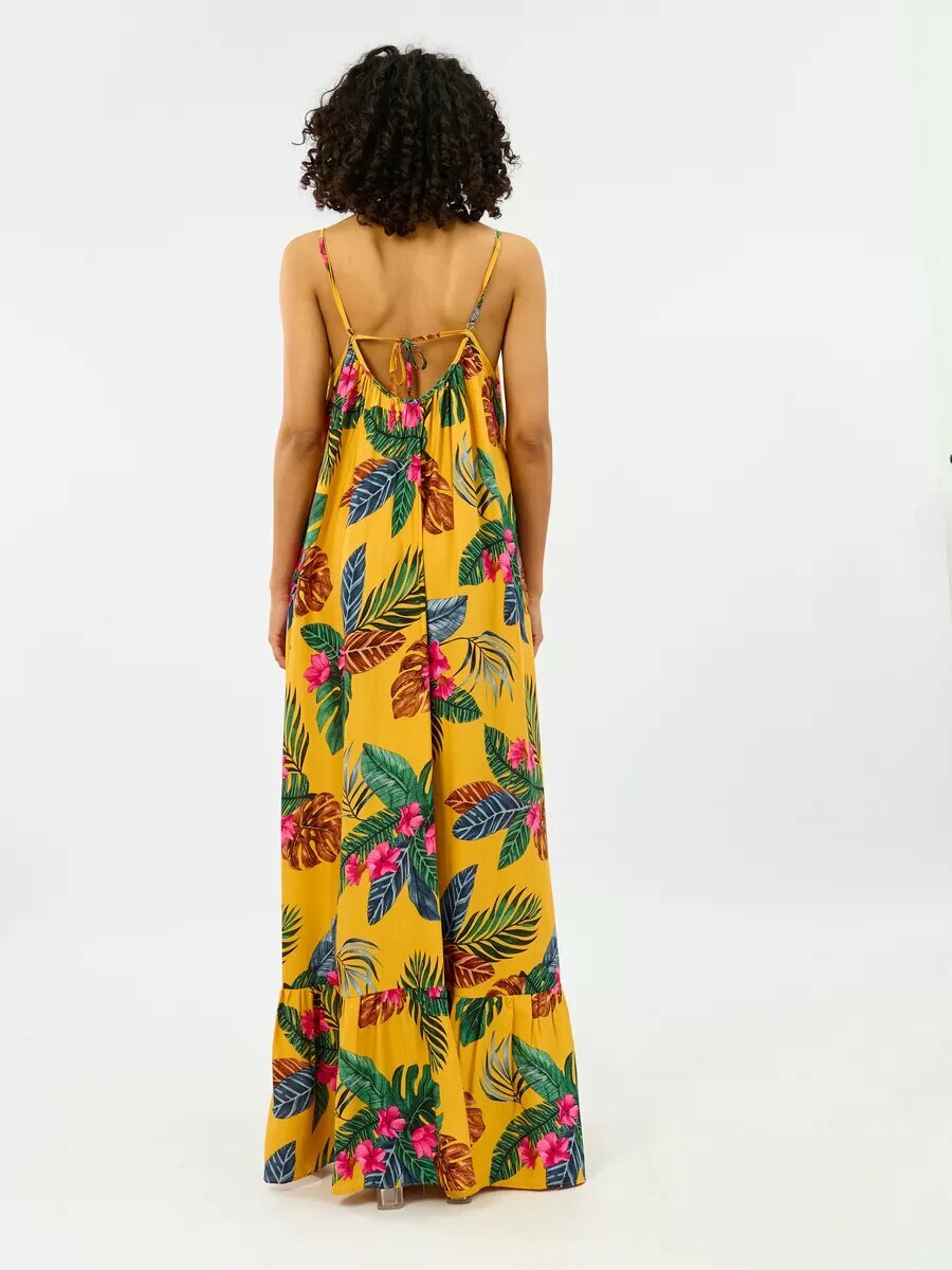Сарафан YolKa_Dress 2024, размер единый, зеленый, желтый