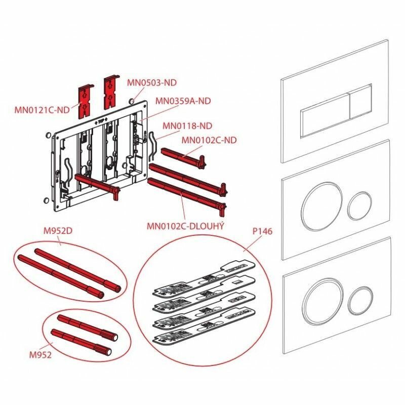 Винт рамы кнопки ALCAPLAST MN0102C-ND — фото 1