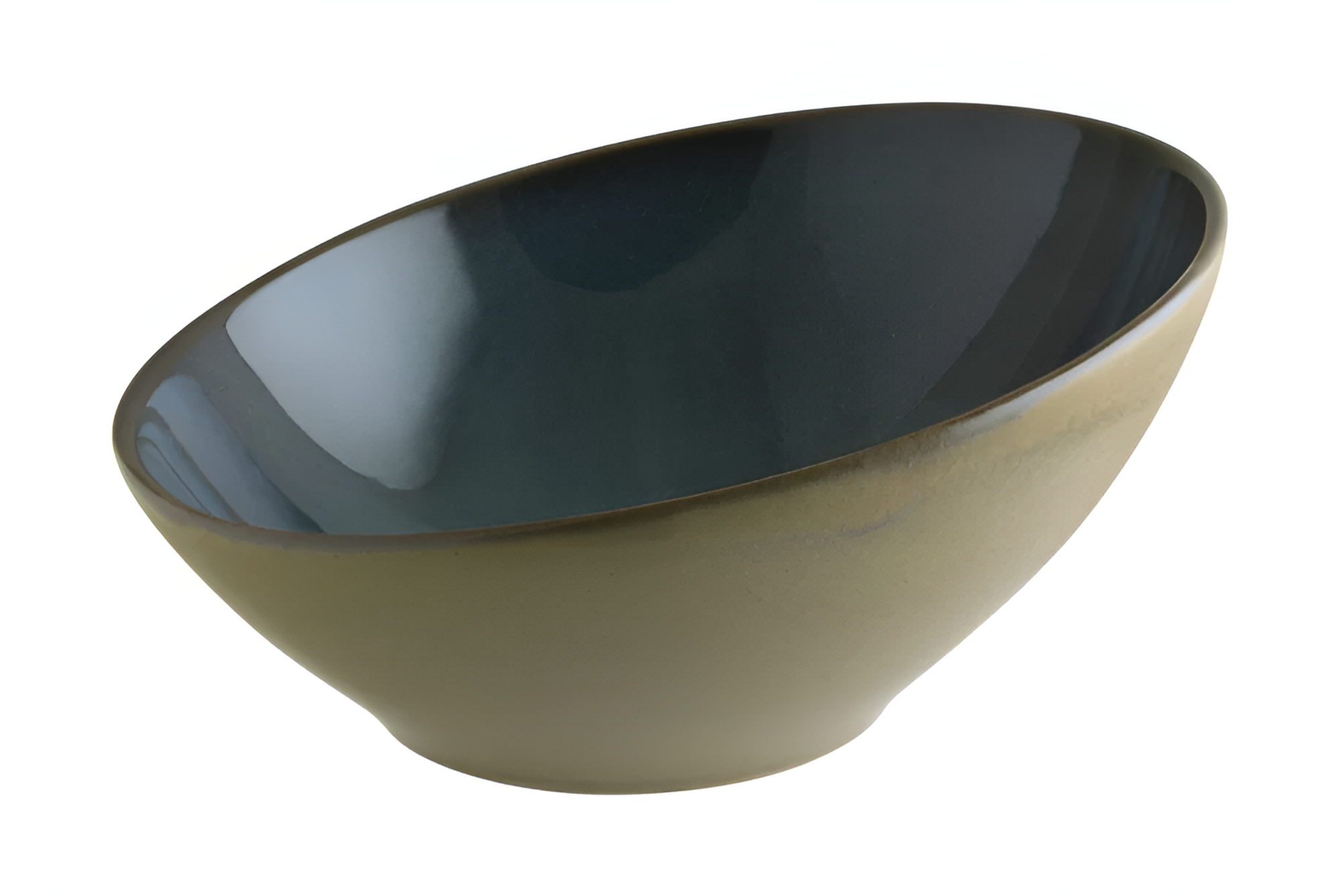 Набор салатников, серия Sphere Ocean, 2 штуки, диаметр 22 см, 850 мл, фарфор, цвет синий, бежевый, Bonna