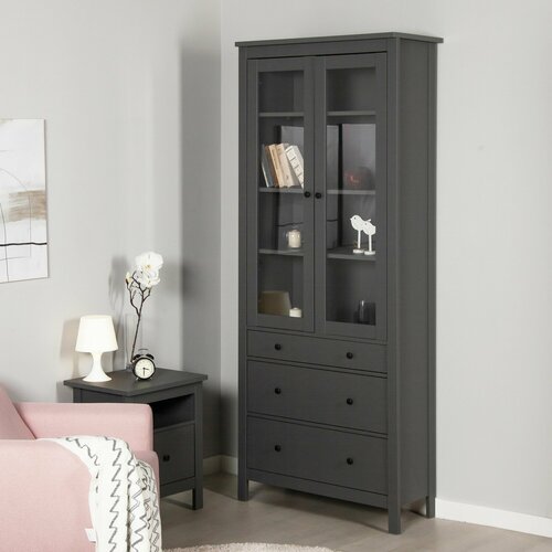 Шкаф ГУД ЛАКК Сага скандинавский витрина 3 ящика 90 х 41 х 215 см 29899₽