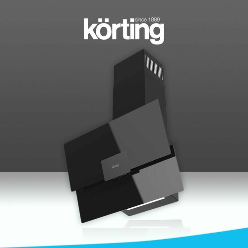 фото Наклонная вытяжка korting khc 66373 bxgn