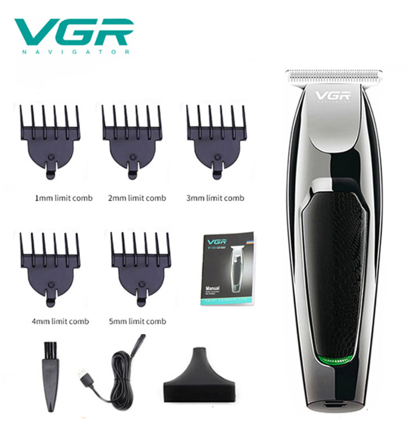 Машинка для стрижки волос VGR Voyager V-030 со сменными насадками
