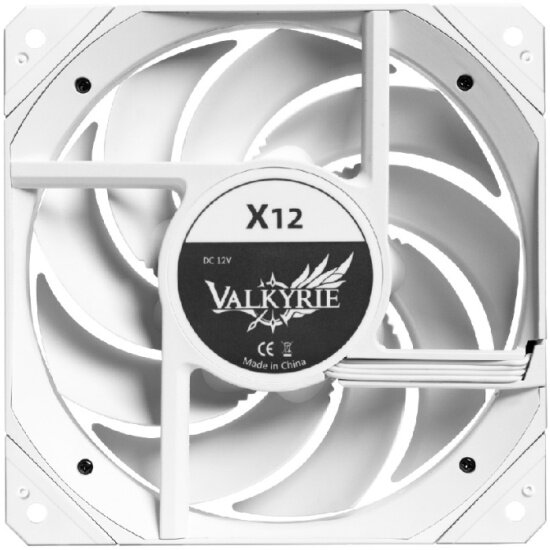 Вентилятор/кулер для корпуса Valkyrie X12 ARGB, 120 мм, 4-pin, белый — фото 1