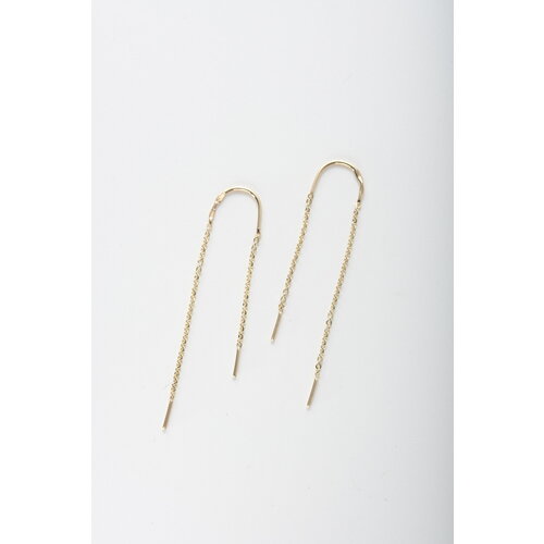 Серьги UVI jewellery, желтое золото, 585 проба, длина 4.3 см, , желтый, золотистый