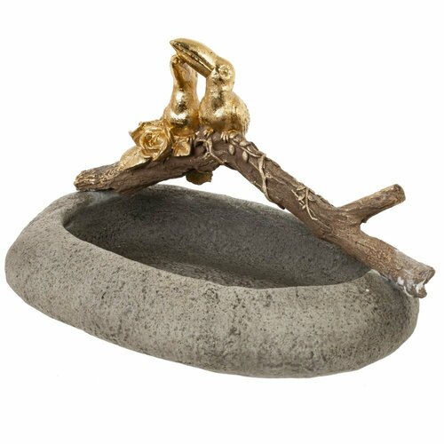 Чаша декоративная Casaentera CE02-814638 коричневыйзолото 280х185х165h 7483₽