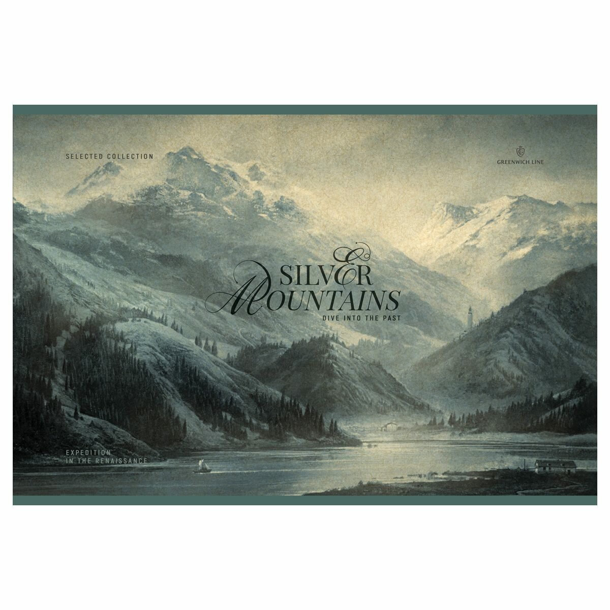 Альбом для рисования А4, 40л Greenwich Line "Silver mountains" (120 г/кв. м, скрепка) (PS40s-58410), 2шт.