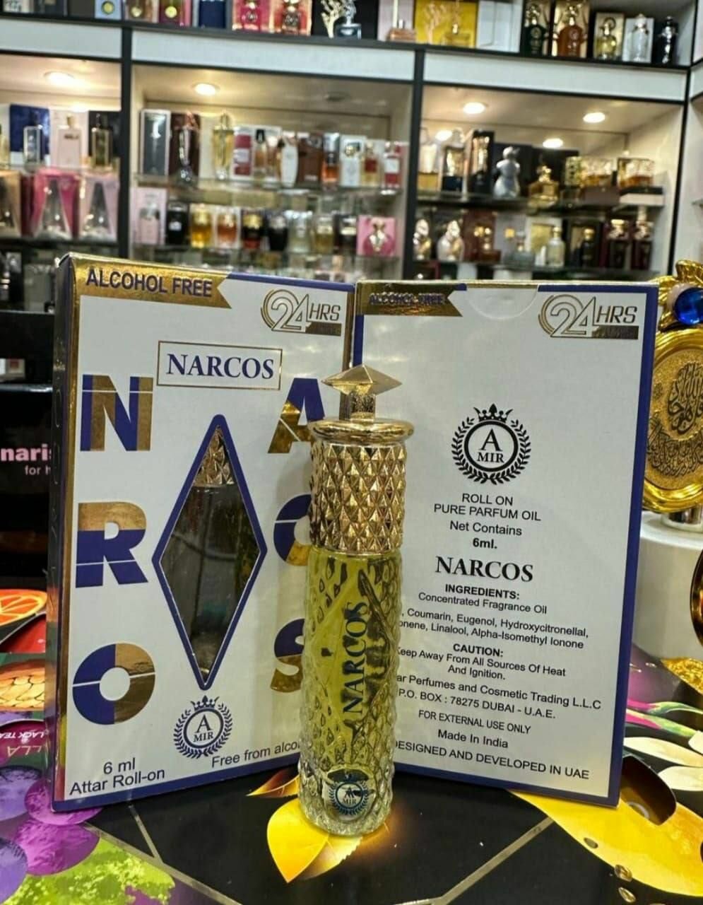 Масляные Арабская парфюмерия парфюм 6 мл Amir Narcos, духи-масло шлейфовые