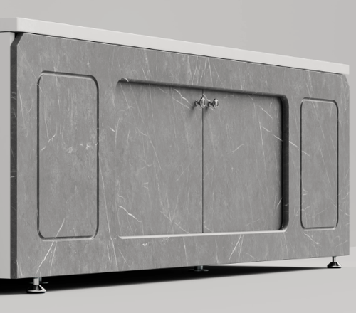 Изображение товара Экран под ванну, раздвижной, 180 см, серый мрамор