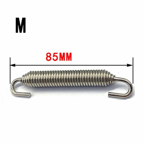 2 шт 43 мм-92 мм мотоциклетные выхлопные пружинные крючки из нержавеющей стали передняя средняя труба вращающийся глушитель глушитель пружины 2pcs Type M 596₽