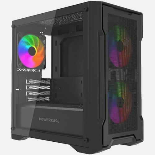 Изображение товара Корпус Powercase Mistral Micro X3B ARGB, черный (CMMXB-A3)