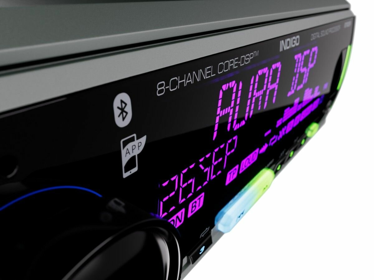 Автомагнитола AurA INDIGO-878 DSP MkII с блютуз автомагнитола с bluetooth BT/USB/FM — фото 1