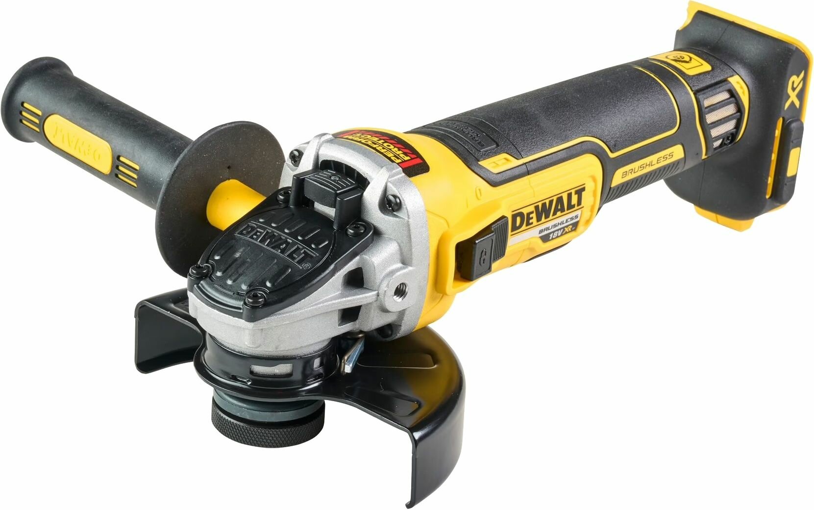 DeWALT DCG405NT-XJ портативная шлифовальная машинка Дисковый шлифовальный станок Черный, Желтый 9000 RPM