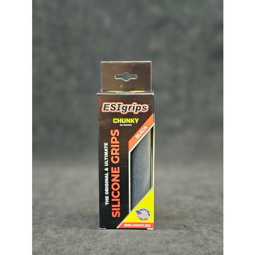 Грипсы (ручки) для руля велосипеда силиконовые ESI Chunky (диаметр 32мм), Черные