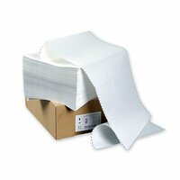 Перфорированная бумага ProMEGA 210 мм, 1 слой, шаг 12 дюймов, белизна 100%, неотрывная, 1500 листов