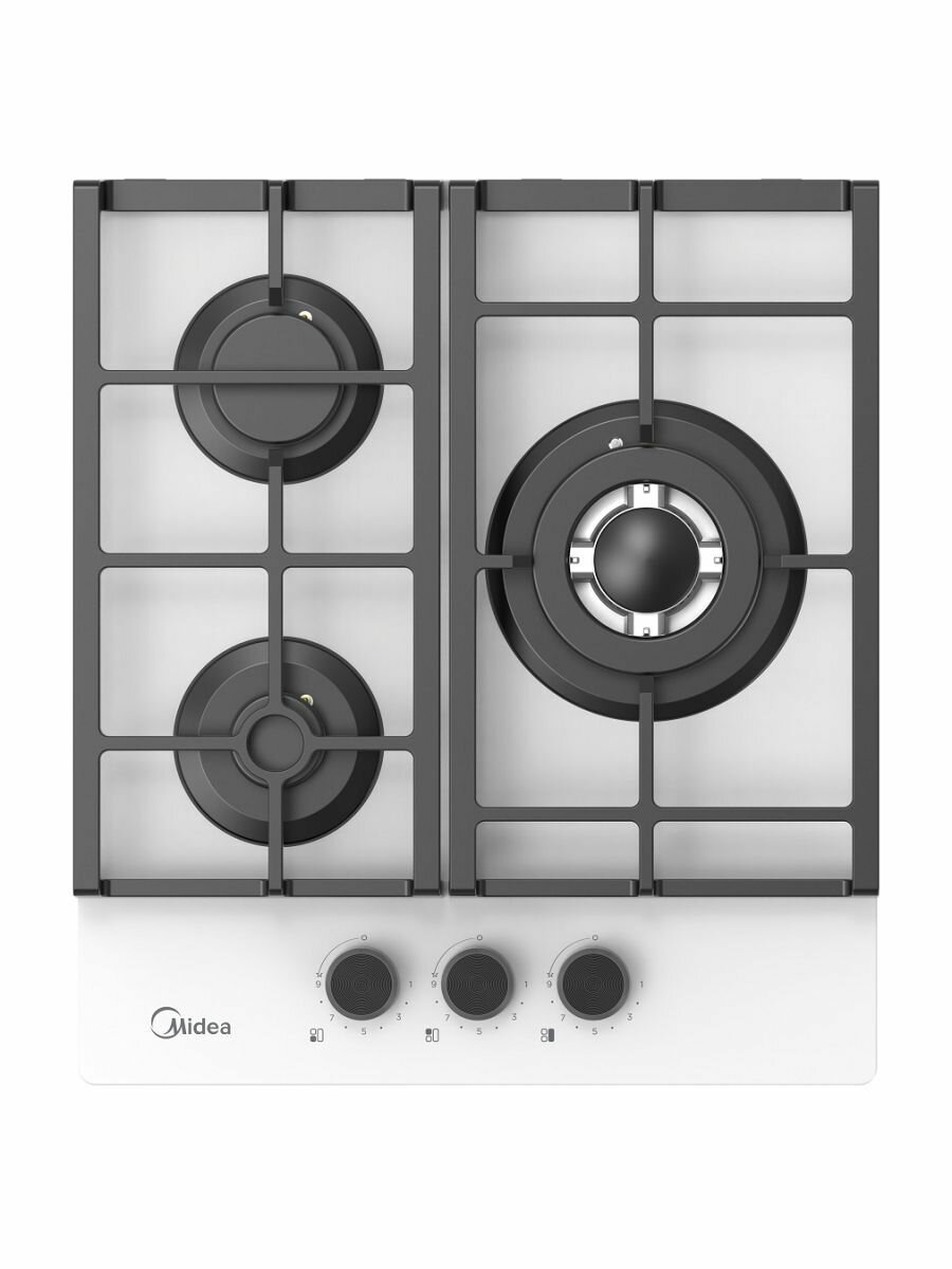 Встраиваемая газовая панель MIDEA MG449TGW, официальная гарантия