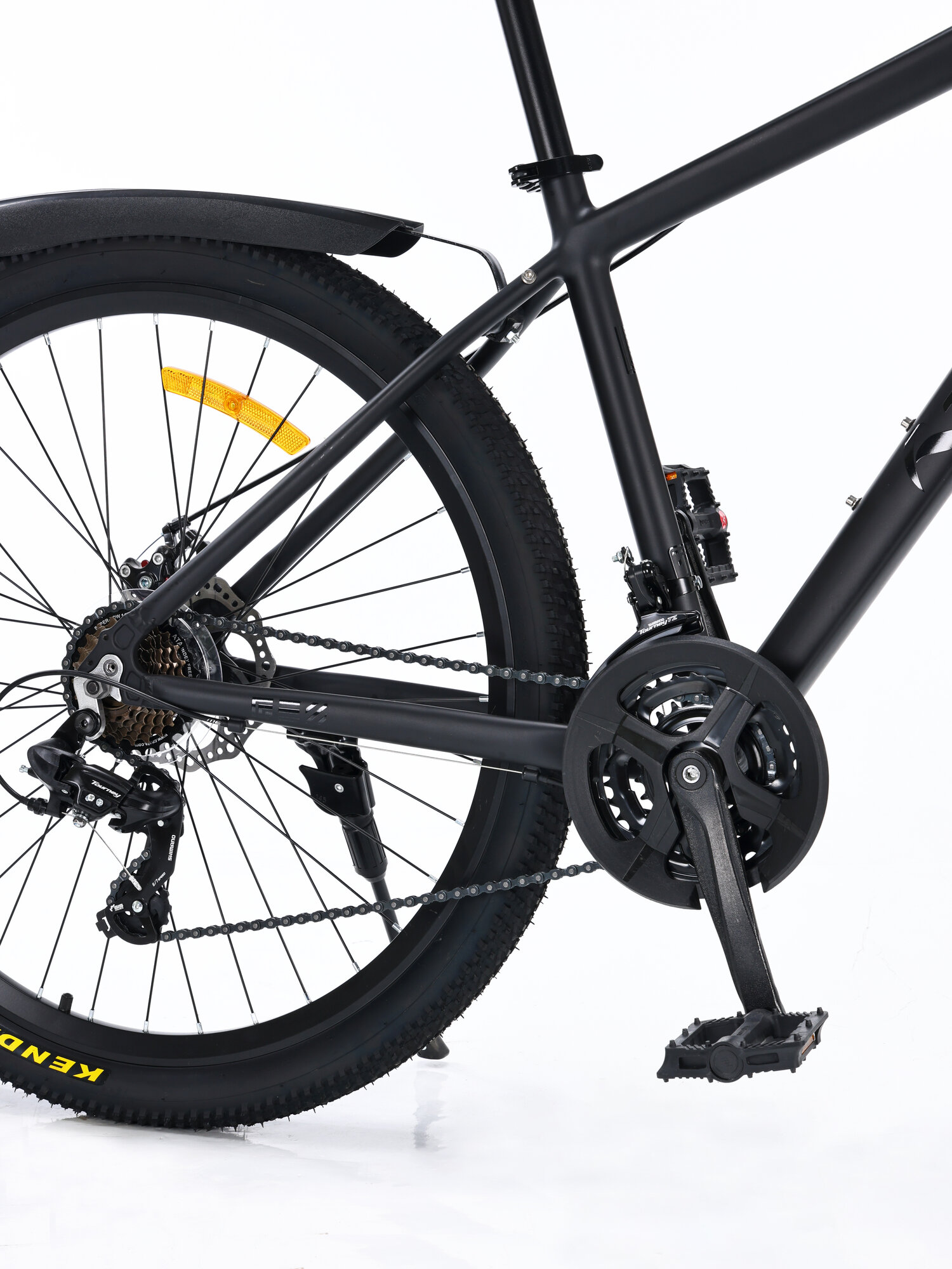 Велосипед Team Klasse MB-5-B, городской, 21 скоростей, диаметр колес 27.5 ", рама 17", тормоз Shimano, черно-серый — фото 1