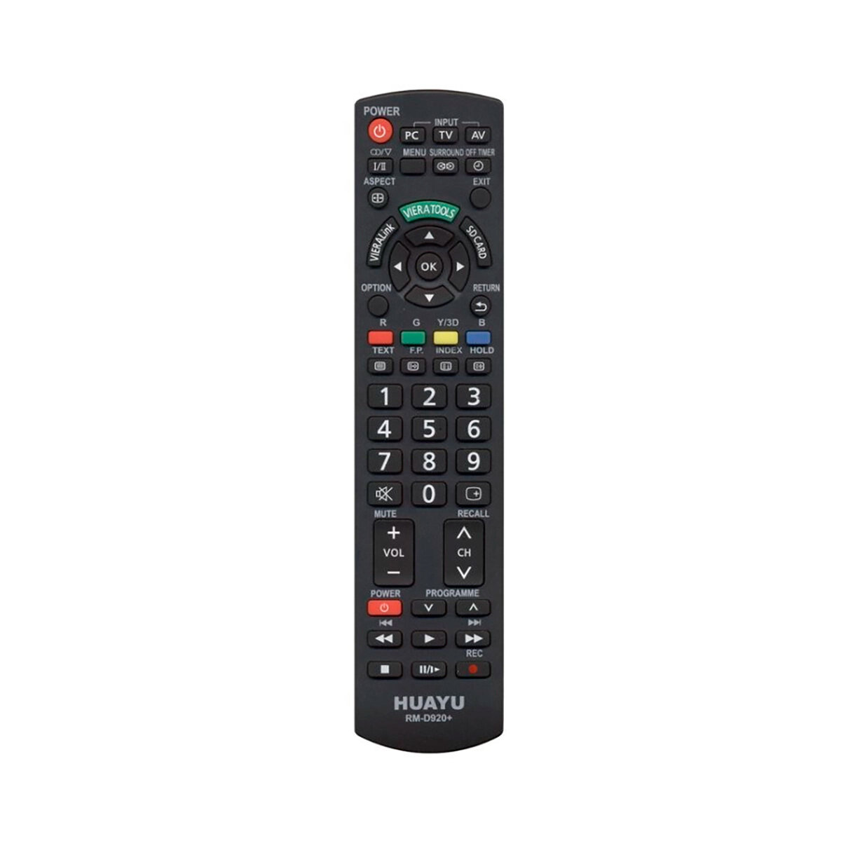 Пульт дистанционного управления Huayu, RM-D920+, для Panasonic, ИК, черный