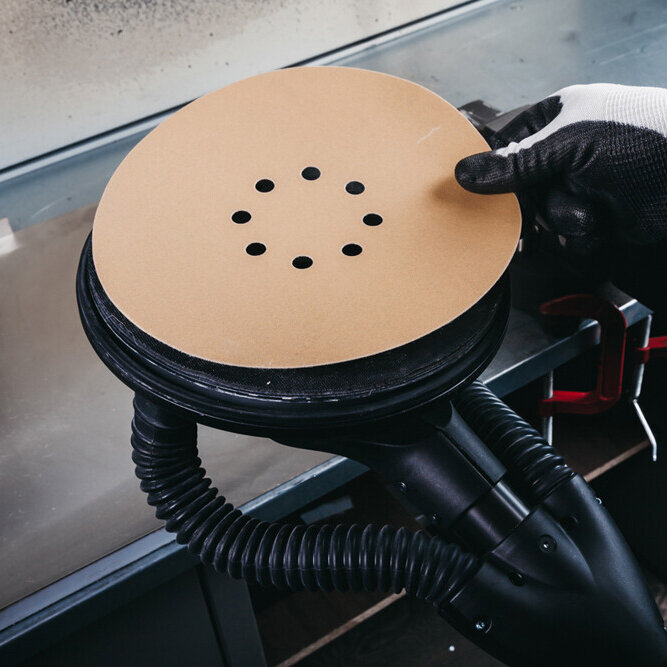 Шлифлист круглый самосцепляющийся 125 мм P80 ABRAFORCE  93395 