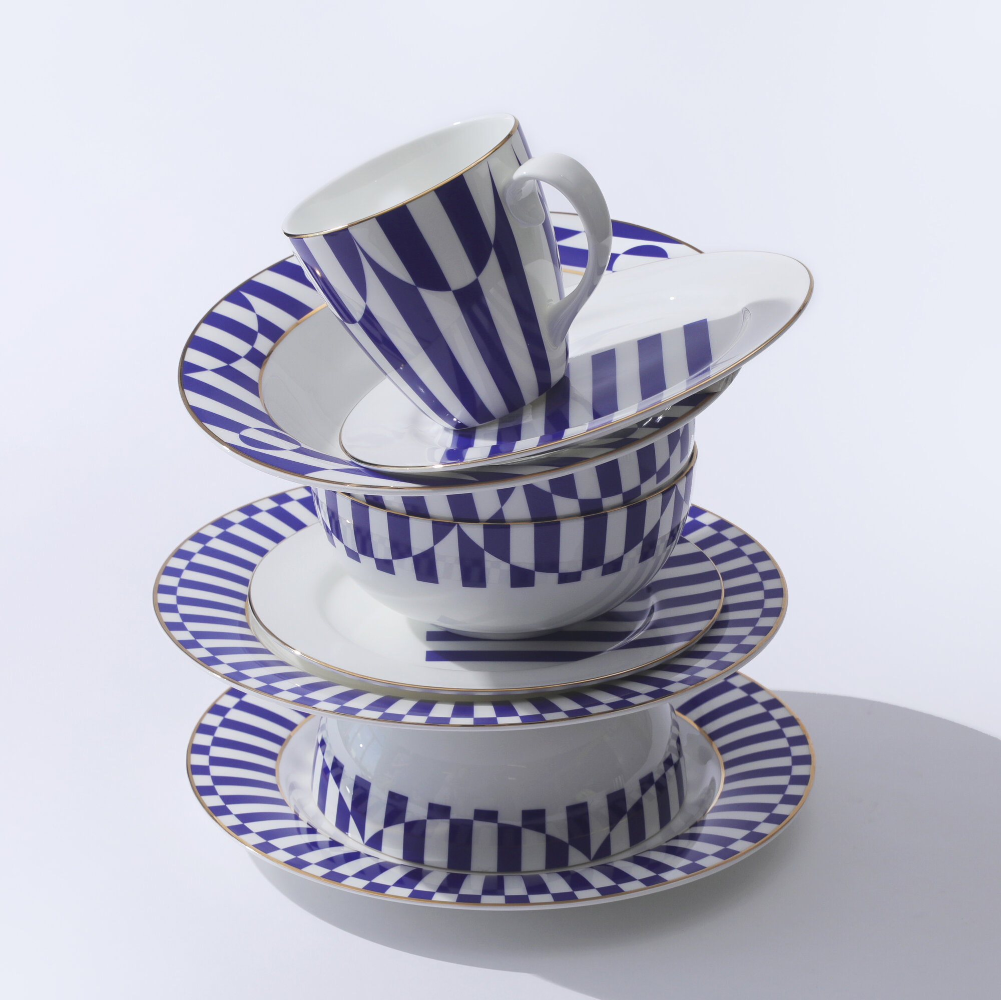 Бокал "Да и нет", костяной фарфор, форма Весна, Императорский фарфоровый завод, 450мл — фото 1