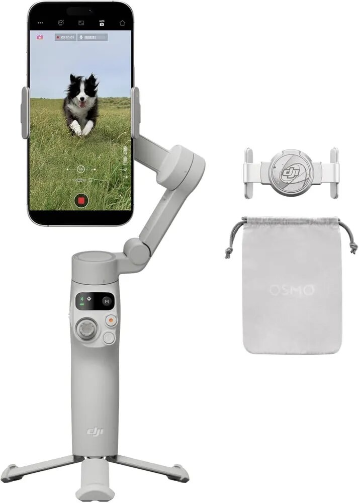 Стабилизатор DJI Osmo Mobile 7 для телефона трехосевой / стедикам для смартфона, селфи палка для смартфона