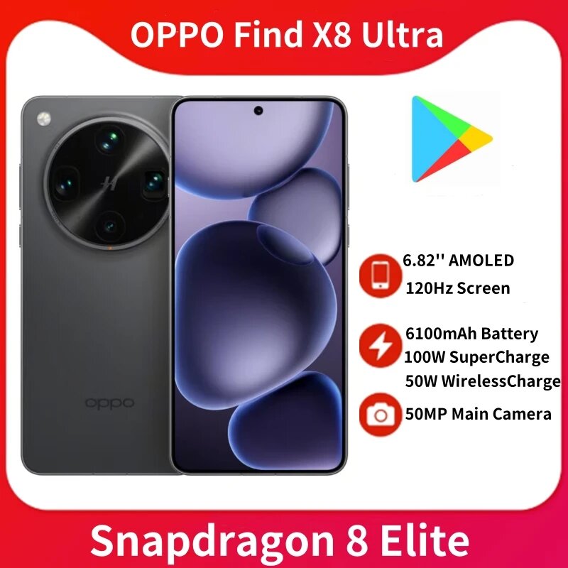 CN Смартфон OPPO Find x8 Ultra 12/256 ГБ, черный — купить в