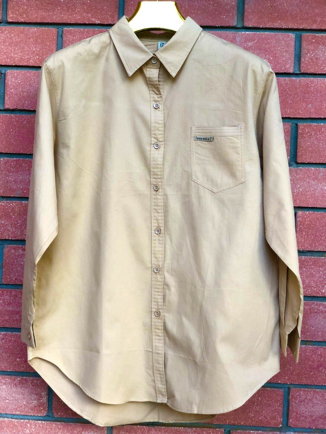 Туника , размер Freesize, бежевый