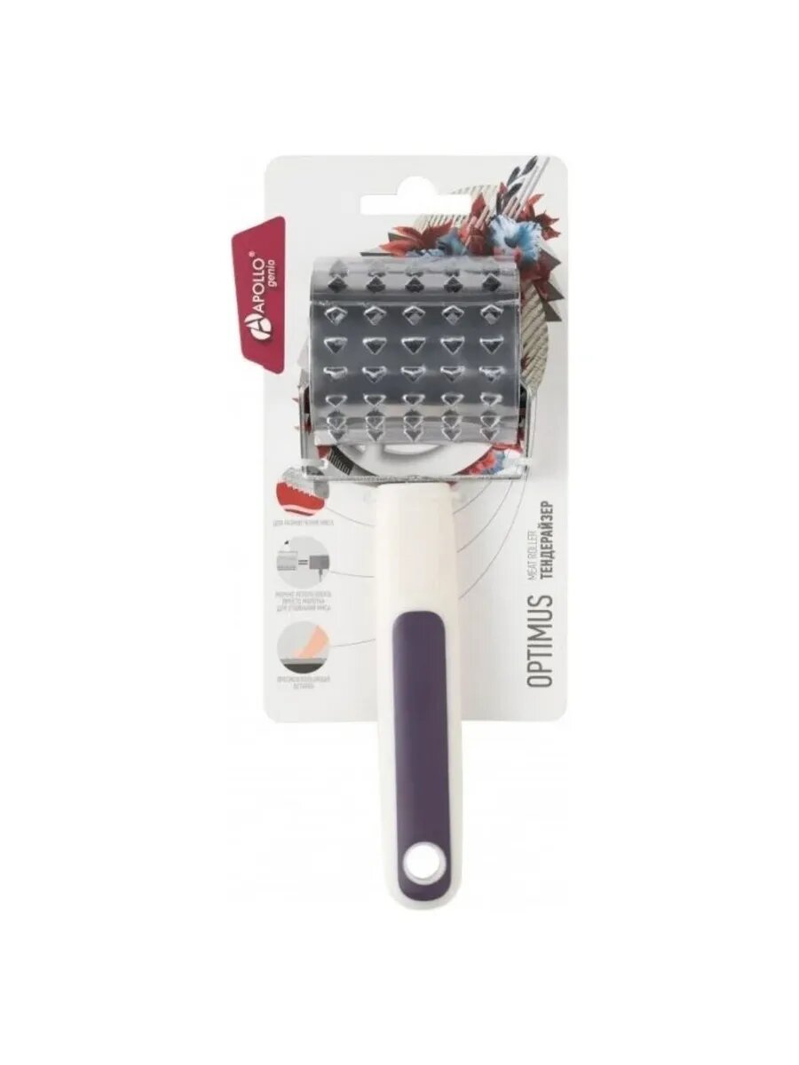 Тендерайзер для мяса Genio APOLLO Optimus, нержавеющая сталь/пластик, 18.5 см x 6.4 см — фото 1