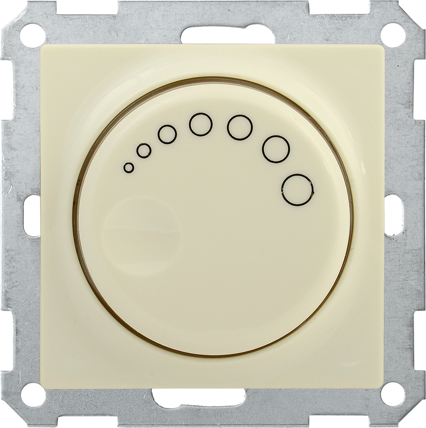 Светорегулятор поворотный с индикацией 600Вт BOLERO кремовый IEK СС10-1-1-Б