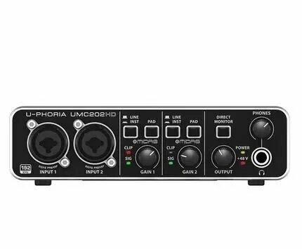 Студийная звуковая карта Behringer U-PHORIA UMC202HD — фото 1