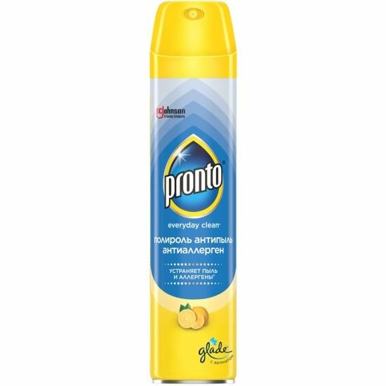 Pronto полироль Антипыль и Антиаллерген устраняет пыль и аллергены 250 мл