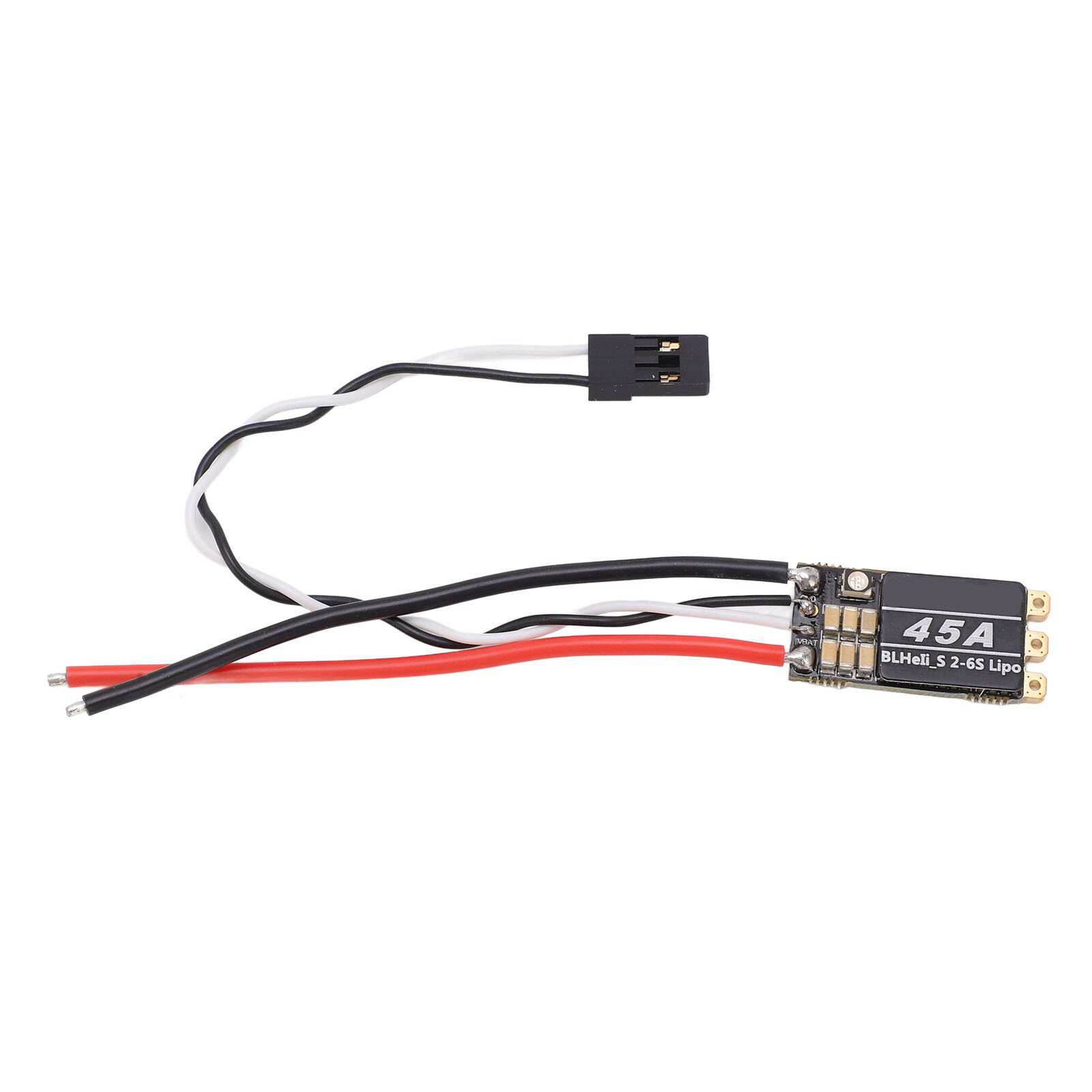 Бесщеточный ESC 45A с интегрированными RGB LED для 4-осевого дронa FPV, аксессуары для UAV, черный