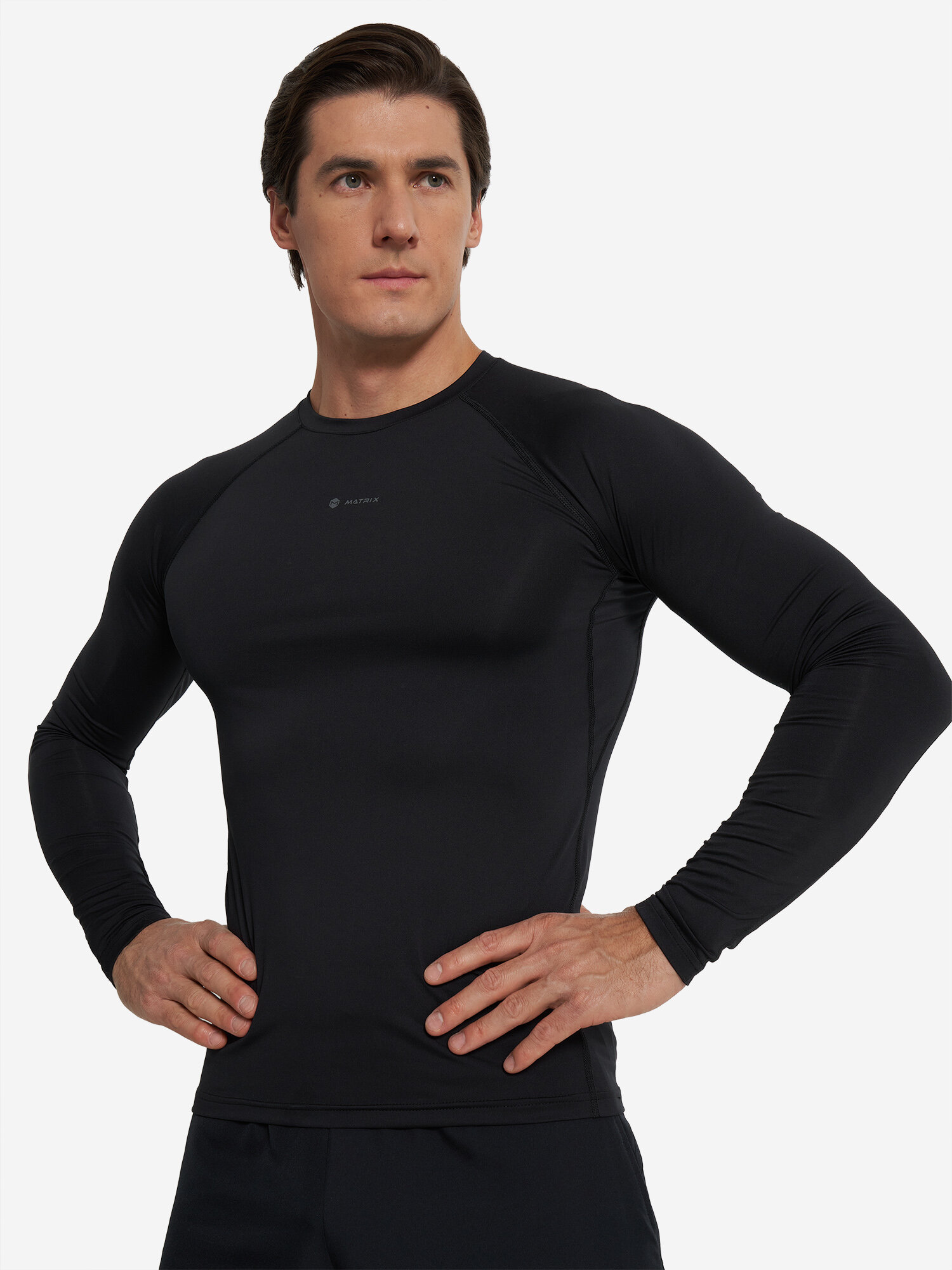 Лонгслив спортивный MATRIX SPORT MPM T-shirt long sleeve, размер 52, , черный — фото 1