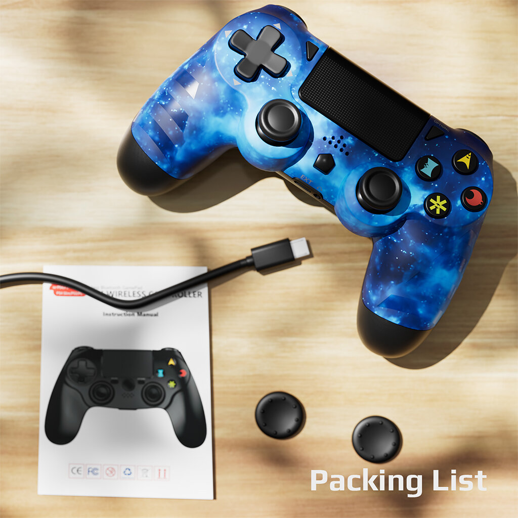 Геймпад Dualshock PS4, совместимый с ПК, Android, iOS, игровой контроллер PS4, джойстик с Bluetooth, сенсорная панель — фото 1