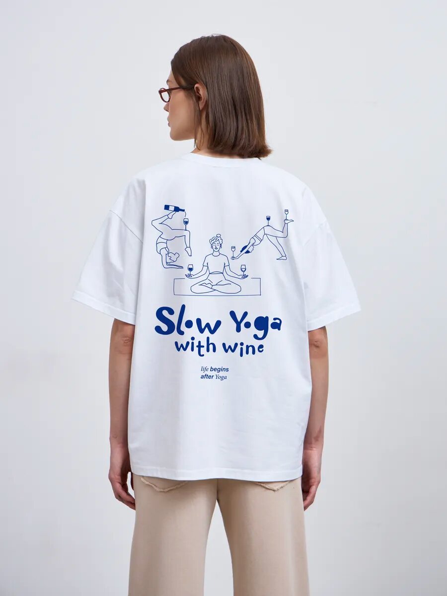 Футболка Телодвижения, размер 170-92-98 (46) M, белый — фото 1