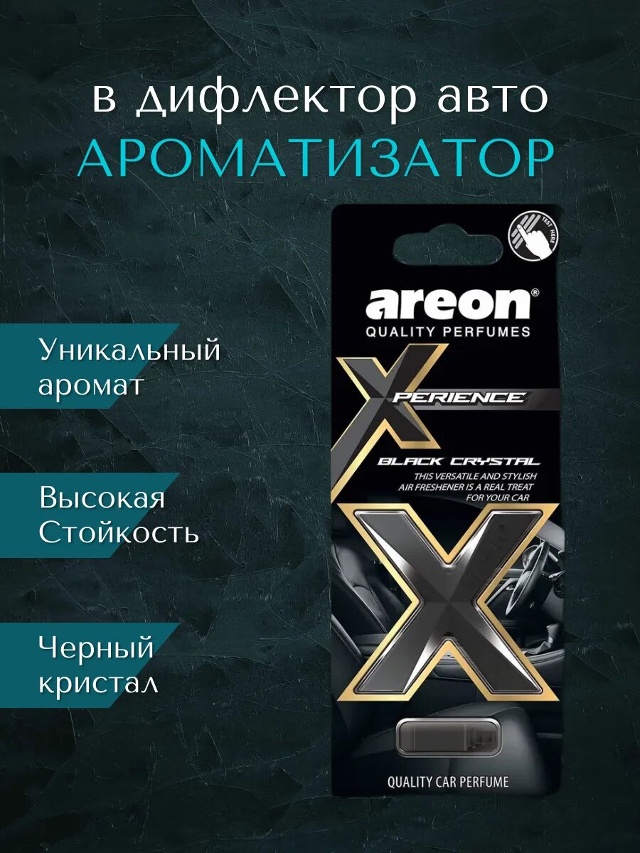 Ароматизатор для авто Areon — неповторимый аромат уюта и свежести каждый день ✨, Black crystal