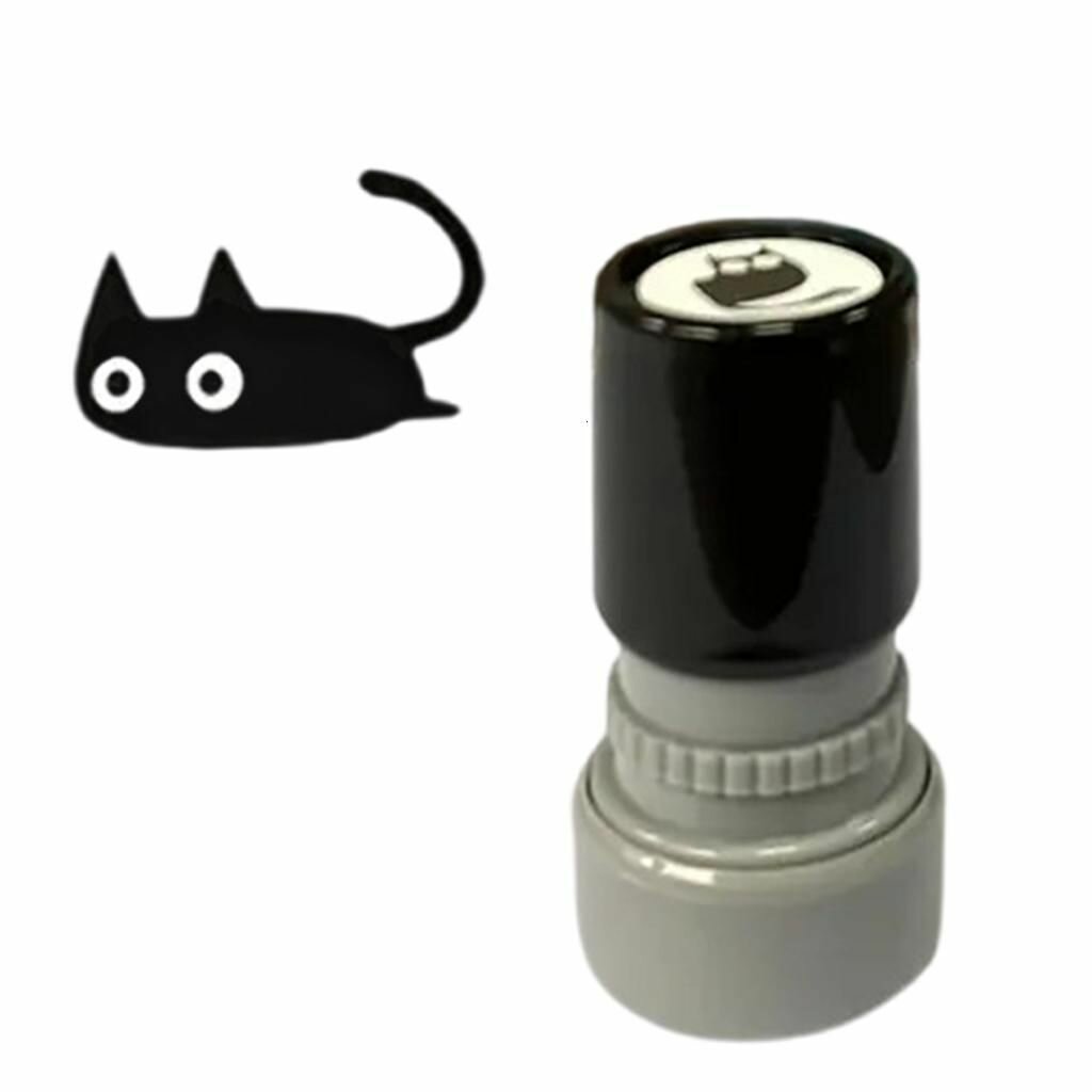 Тематический штамп с котятами для скрапбукинга и декора - Выпавший хвост