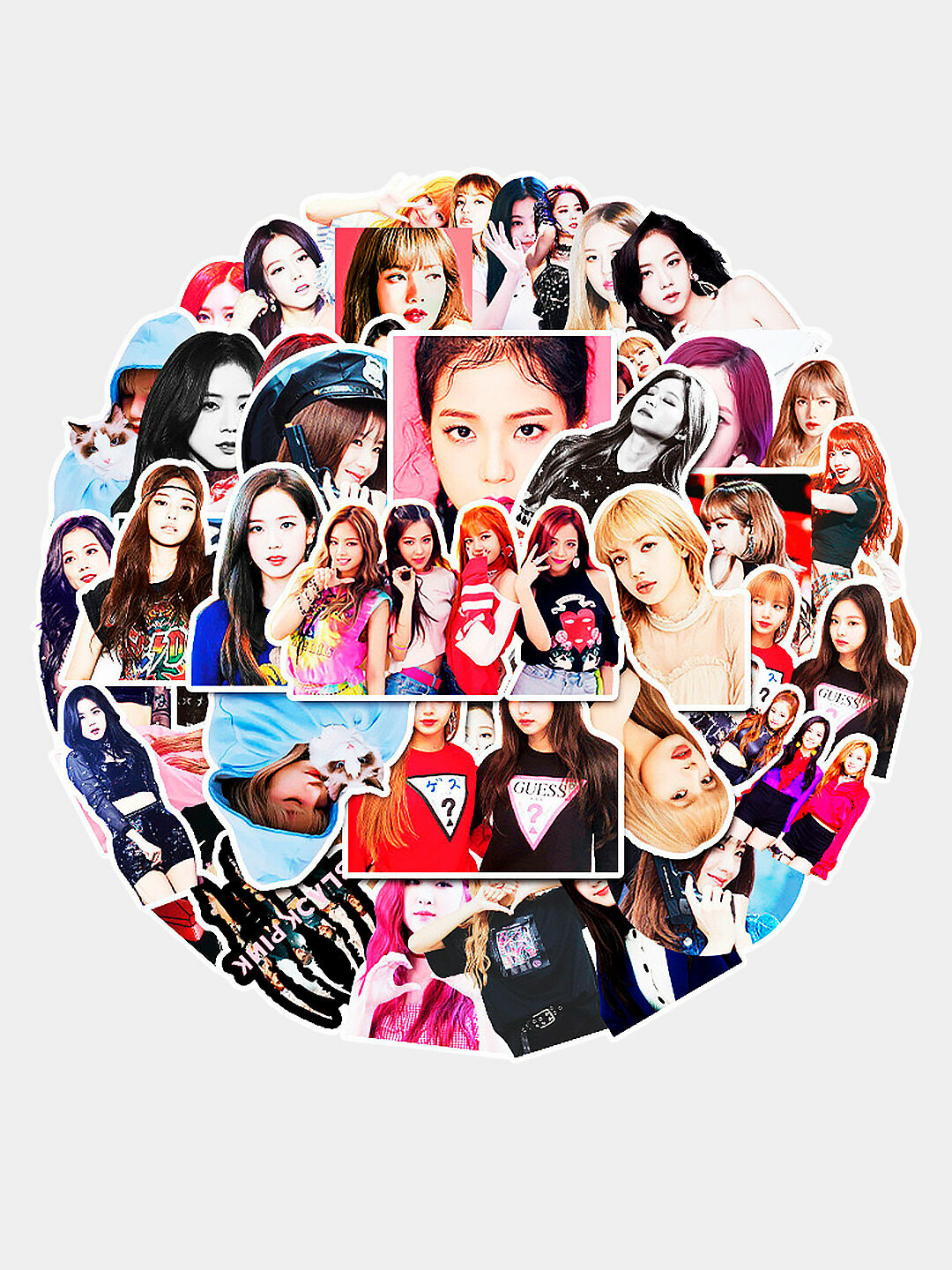 Наклейки для декора, телефона, ноутбука набор 50 шт, более 15 видов, K-POP