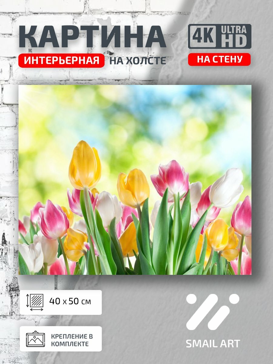 Картина на холсте интерьерная 40 на 50 на стену Краски Mood для спальни атмосфера интерьер