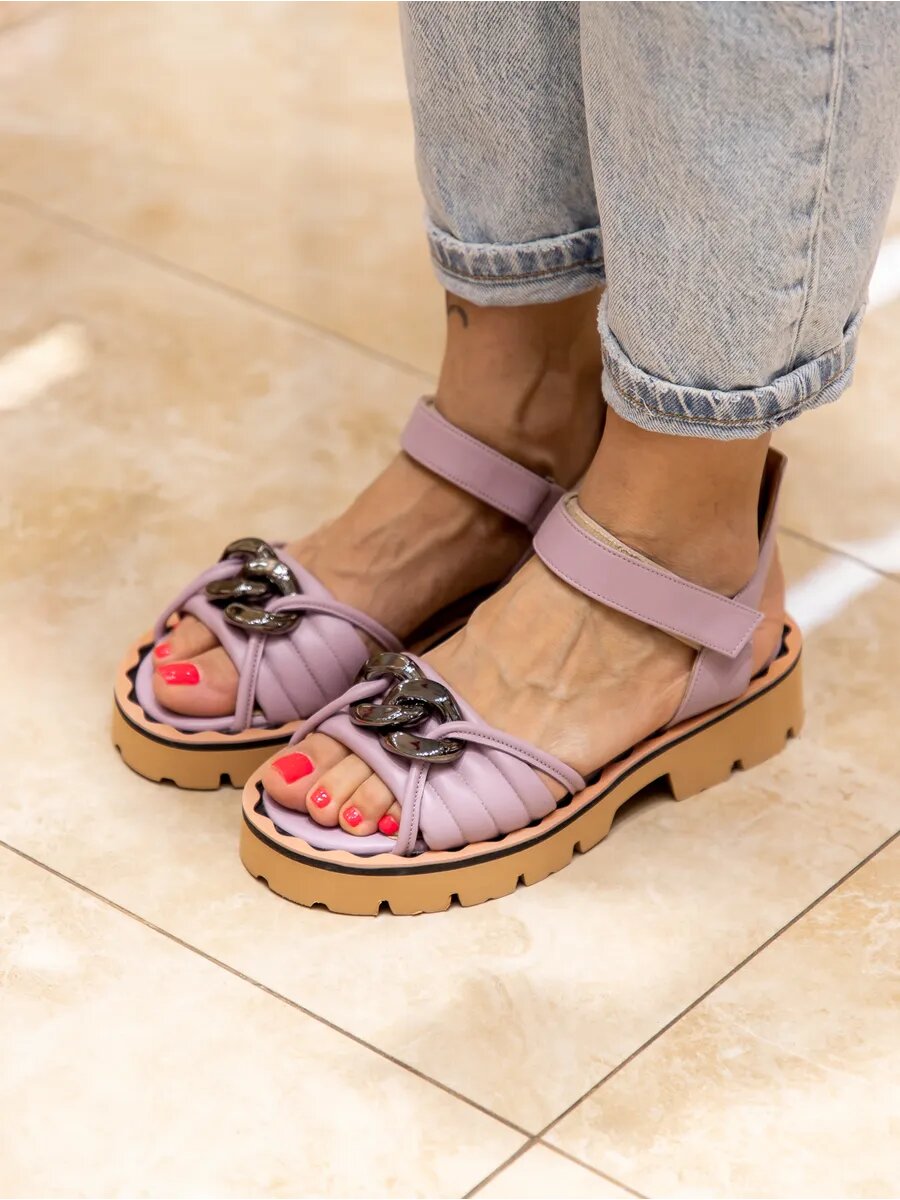 Босоножки Calete, размер 40, фиолетовый — фото 1