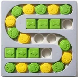Интерактивная головоломка для собак Macroupta, Зеленый, S shape Gray