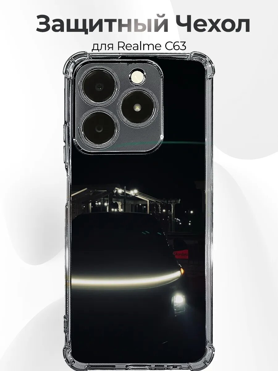 Чехол на Realme C63 Li Auto L9 ночью вид спереди